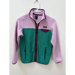 Patagonia Synchilla Girls' Lightweight Snap-T Jacket Full-Zip Fleece Jacket L Gr